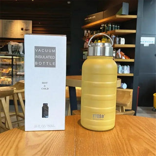 Tyeso Thermos Water Bottle 1000ml 750ml 360ml Double Stainless Steel Vacuum Flask - Hstrends