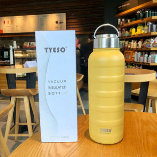 Tyeso Thermos Water Bottle 1000ml 750ml 360ml Double Stainless Steel Vacuum Flask - Hstrends