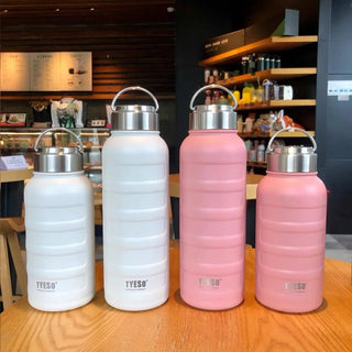 Tyeso Thermos Water Bottle 1000ml 750ml 360ml Double Stainless Steel Vacuum Flask - Hstrends