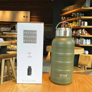 Tyeso Thermos Water Bottle 1000ml 750ml 360ml Double Stainless Steel Vacuum Flask - Hstrends