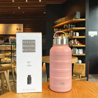 Tyeso Thermos Water Bottle 1000ml 750ml 360ml Double Stainless Steel Vacuum Flask - Hstrends