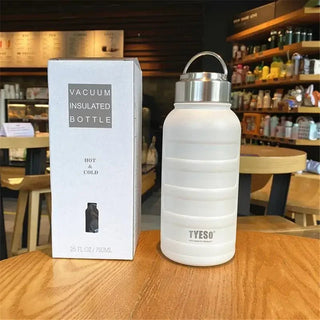 Tyeso Thermos Water Bottle 1000ml 750ml 360ml Double Stainless Steel Vacuum Flask - Hstrends