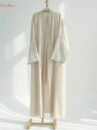 Linen Embroidery Worship Robe / Abaya