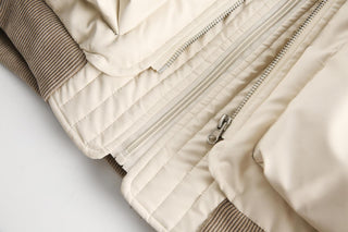 Unisex PU Stitching Cotton - Padded Jacket - Hstrends