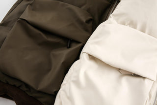 Unisex PU Stitching Cotton - Padded Jacket - Hstrends