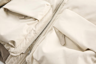Unisex PU Stitching Cotton - Padded Jacket - Hstrends