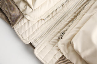 Unisex PU Stitching Cotton - Padded Jacket - Hstrends