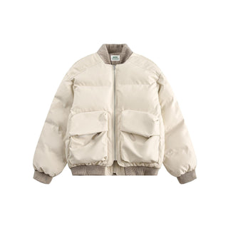 Unisex PU Stitching Cotton - Padded Jacket - Hstrends