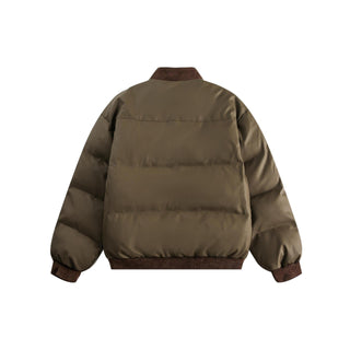 Unisex PU Stitching Cotton - Padded Jacket - Hstrends