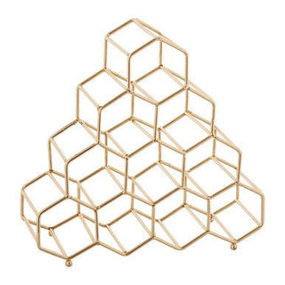Vertex 10 Bottle Gold Finish Spice Rack - Hstrends