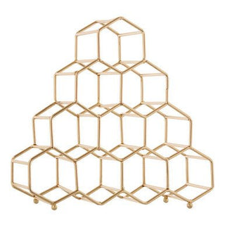 Vertex 10 Bottle Gold Finish Spice Rack - Hstrends