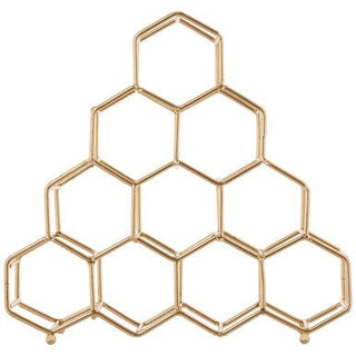 Vertex 10 Bottle Gold Finish Spice Rack - Hstrends