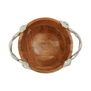 Vine Acacia Wood Medium Round Bowl - Hstrends
