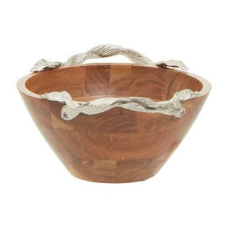 Vine Acacia Wood Medium Round Bowl - Hstrends