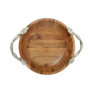 Vine Acacia Wood Serving Bowl - Hstrends