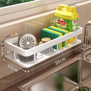 Wall - Mounted Kitchen Storage Rack with Drain Basket - Hstrends