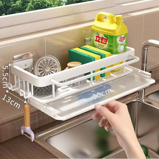 Wall - Mounted Kitchen Storage Rack with Drain Basket - Hstrends
