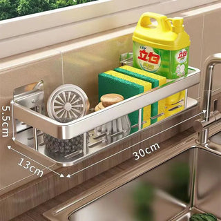 Wall - Mounted Kitchen Storage Rack with Drain Basket - Hstrends