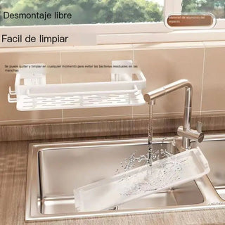 Wall - Mounted Kitchen Storage Rack with Drain Basket - Hstrends