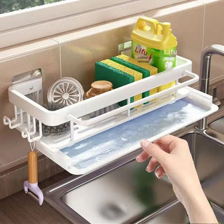 Wall - Mounted Kitchen Storage Rack with Drain Basket - Hstrends