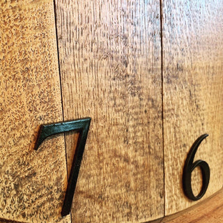Whiskey Barrel Clock Oak Finish Made to Order - Hstrends