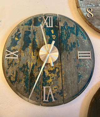 Whiskey Barrel Clock Painted Made to Order - Hstrends