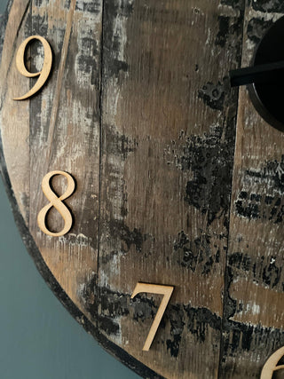 Whiskey Barrel Clock Painted Made to Order - Hstrends