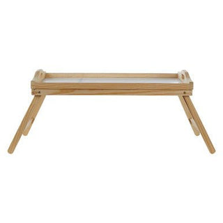 White Top Pinewood Bed Tray with Folding Legs - Hstrends