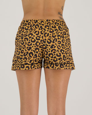 Womens Lounge Shorts - Leopard - Hstrends