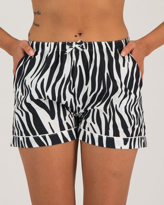 Women's Lounge Shorts - Zebra - Hstrends