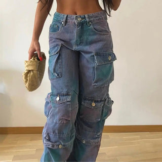 Women's Low Waist Denim Overalls - Hstrends