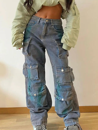 Women's Low Waist Denim Overalls - Hstrends