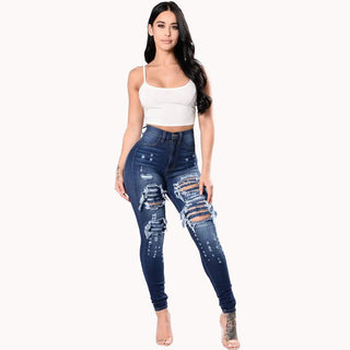 Women's Ripped Skinny Jeans - Stylish Denim Pants - Hstrends