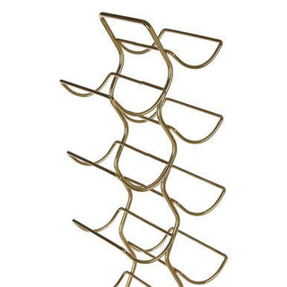 Wren 12 Bottle Wine Rack With Gold Finish - Hstrends