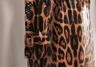 Leopard Luxe Leather Coat