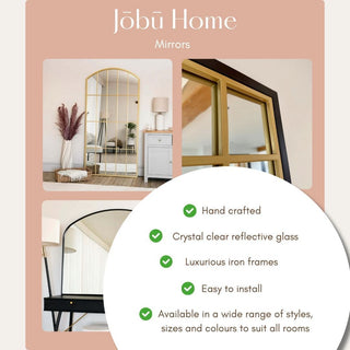 Yoko - Gold Metal Gentle Arch Mirror - 150cm x 60cm - Hstrends
