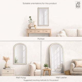 Yoko - Gold Metal Gentle Arch Mirror - 150cm x 60cm - Hstrends