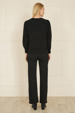 Yumi Black Sequin Butterfly Jumper