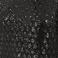 Yumi Black Sequin Tunic Dress with Chevron Pattern & Keyhole Neckline - Hstrends