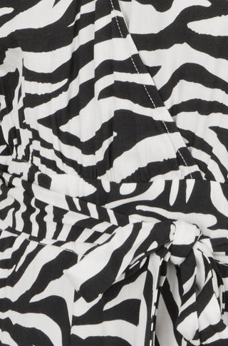 Yumi Black Zebra Print Relaxed Jumpsuit - Hstrends