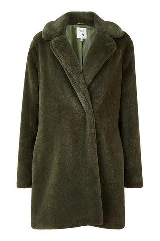 Yumi Green Faux Fur Coat - Hstrends