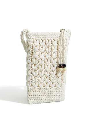 Yumi Ivory Crochet Small Cross Body - Hstrends
