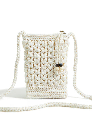 Yumi Ivory Crochet Small Cross Body - Hstrends