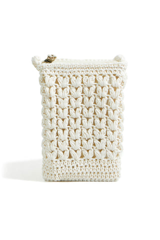 Yumi Ivory Crochet Small Cross Body - Hstrends