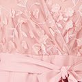 Yumi Pink Flower Applique Jumpsuit - Hstrends
