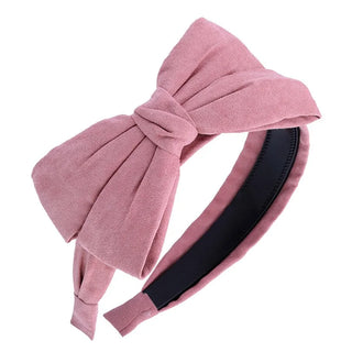 Wide Loop large bow velvet Headband