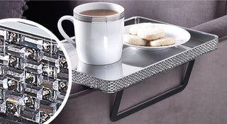 Harper Gem Silver Sofa Tray Arm rest mirror Tray - Premium Trays from NEXT - Just £32! Shop now at hstrends
