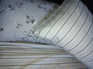 Reversible Etched Floral Grey crochet border Duvet Cover - Premium Duvet Covers from NEXT - Just £30! Shop now at hstrends