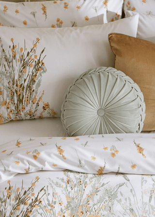 Laura Ashley Harvest King Duvet Cover Set, Ochre Yellow - Hstrends