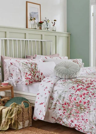 Laura Ashley King Harvest Raspberry floral duvet cover set - Hstrends
